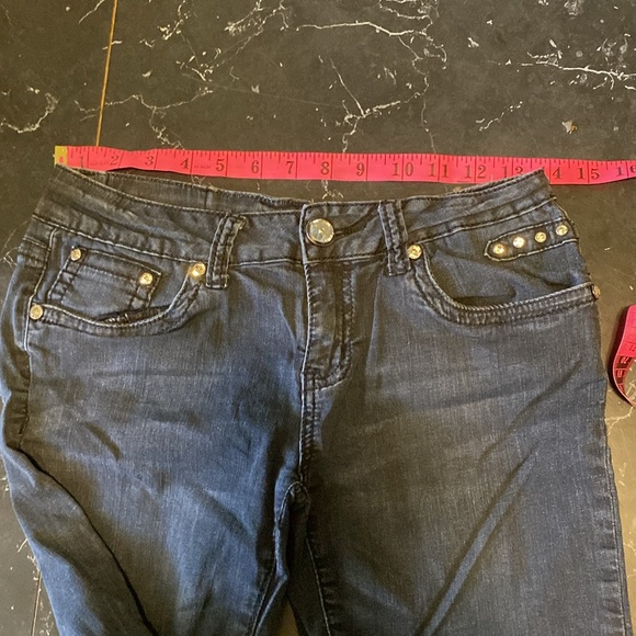 La Idol   block skinny jeans with bling - Picture 7 of 7